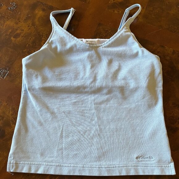 Light Blue Size Medium Columbia Tank Top with adjustable spaghetti straps - Picture 1 of 8